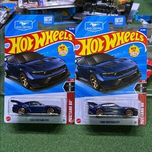 Hot wheels Ford Mustang GTD Toy Car - Blue